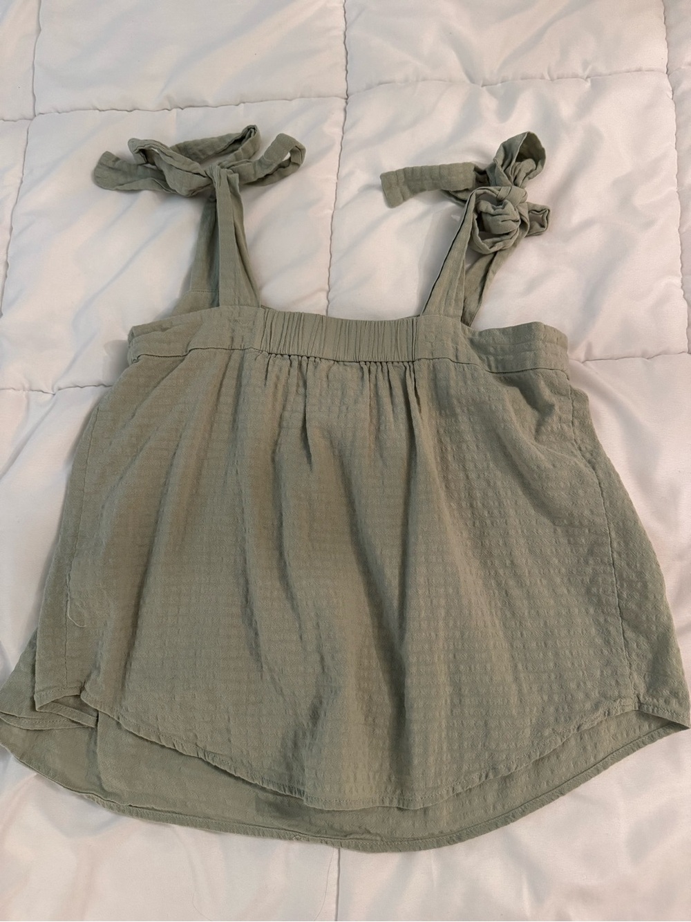 a.n.a Sage Green Tie-Shoulder Camisole - Picture 2 of 3